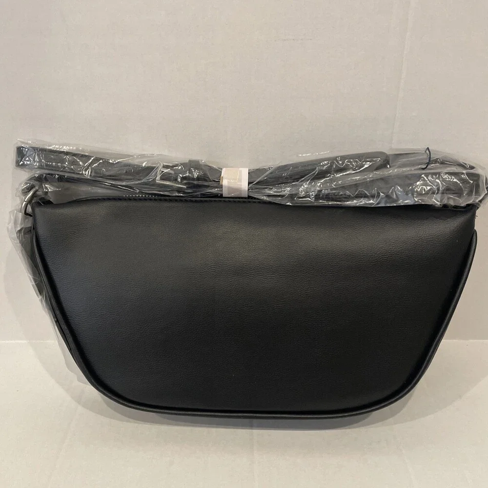 French Connection Clara Textured Crossbody Bag – Black NWT MSRP $98‎
